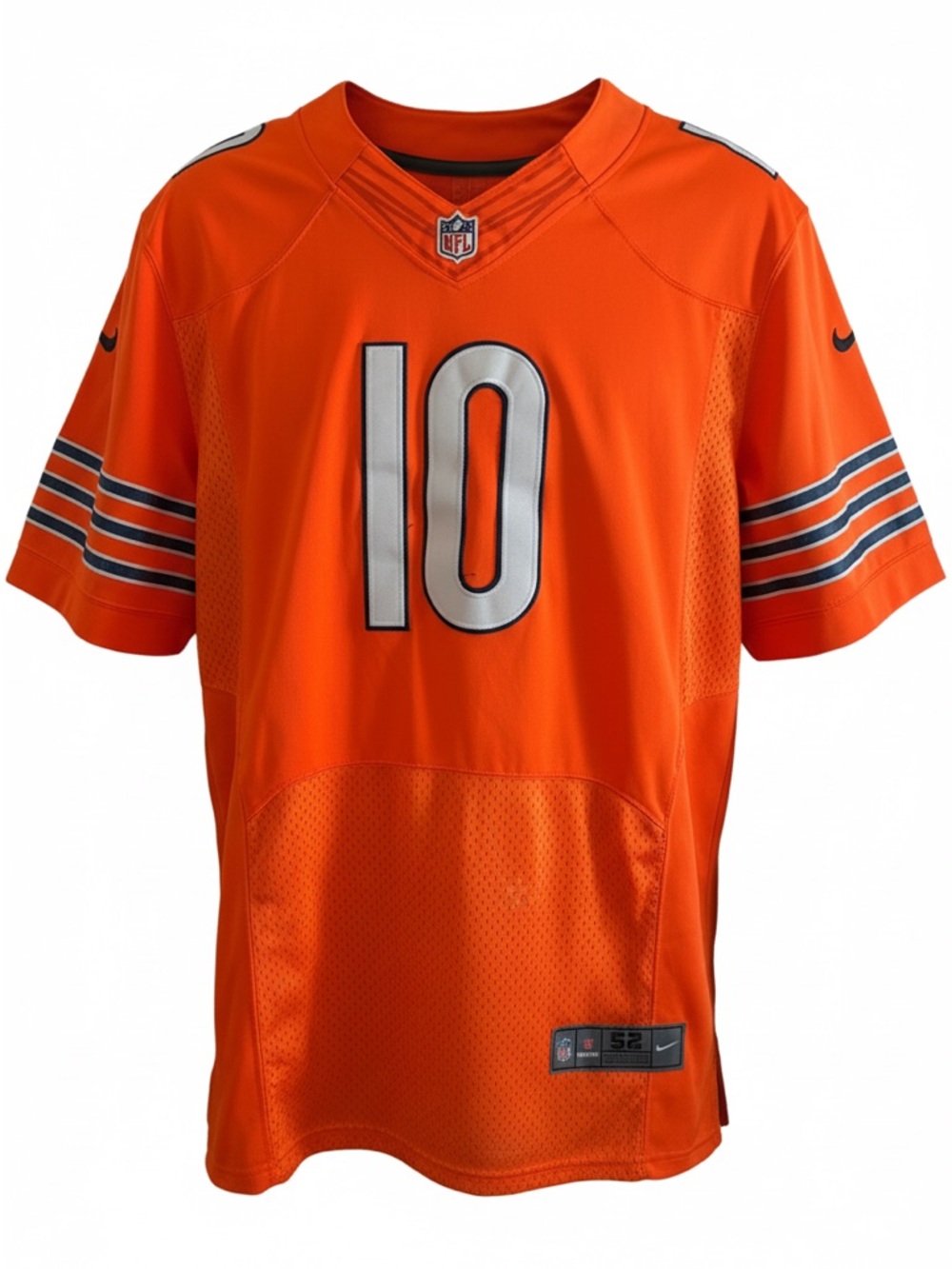 Nike NFL Chicago Bears Mitch Trubisky Bright Orange #10 Football Jersey